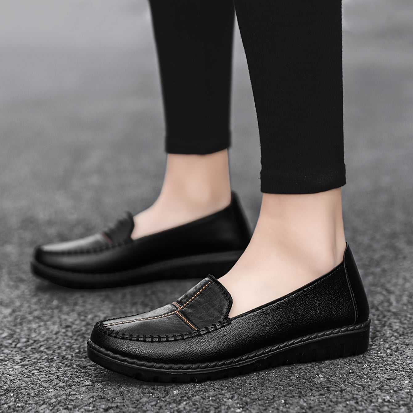 Stilla | Dame Slip on Loafers, Blød Sål, Skridsikre Flade Sko Online nu