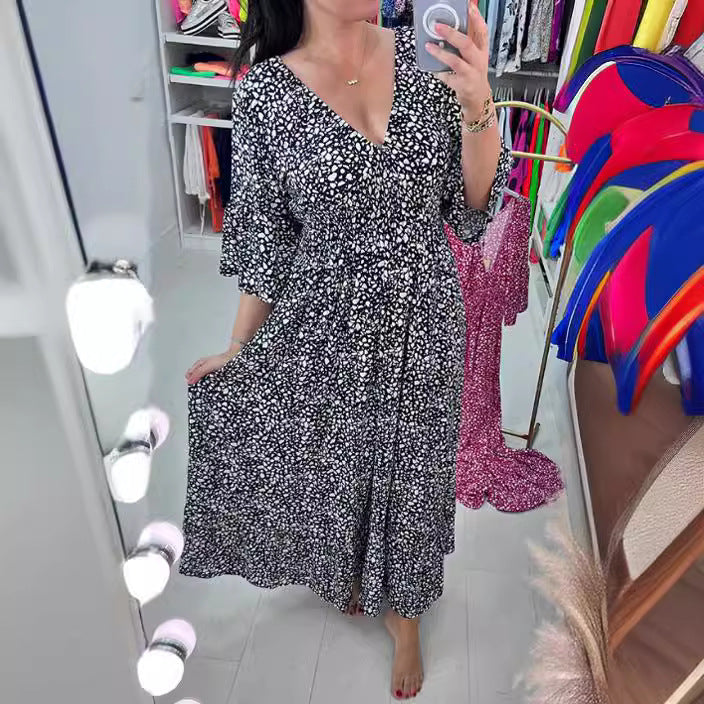 Stilla | Strand-Kjole Fake Strand Løs Lang Skirt Rabat