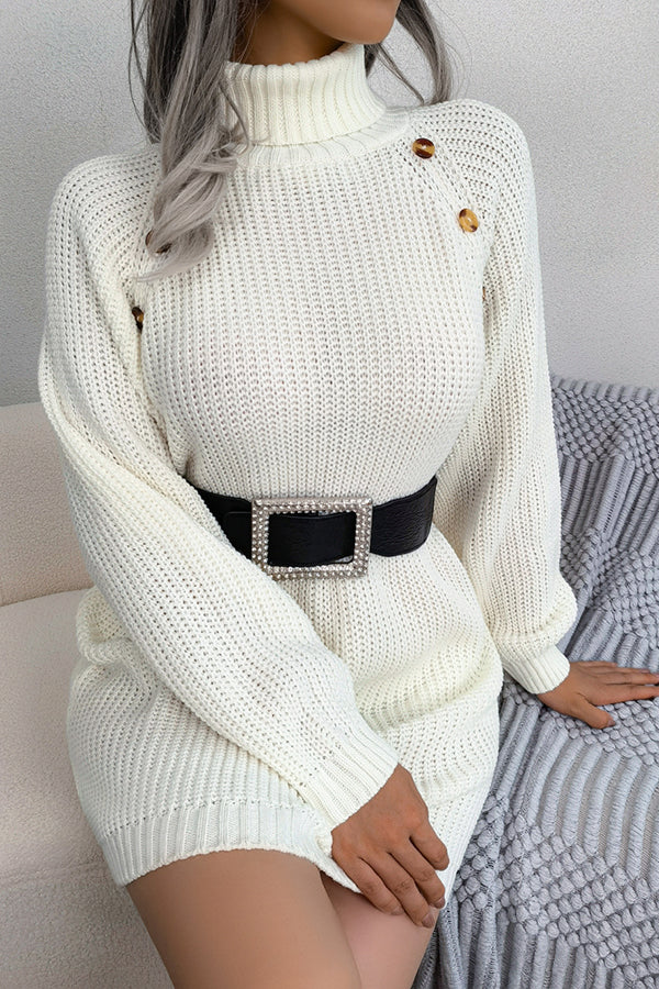 Stilla | Baby It's You Strikket Turtleneck Trøje Kjole Online