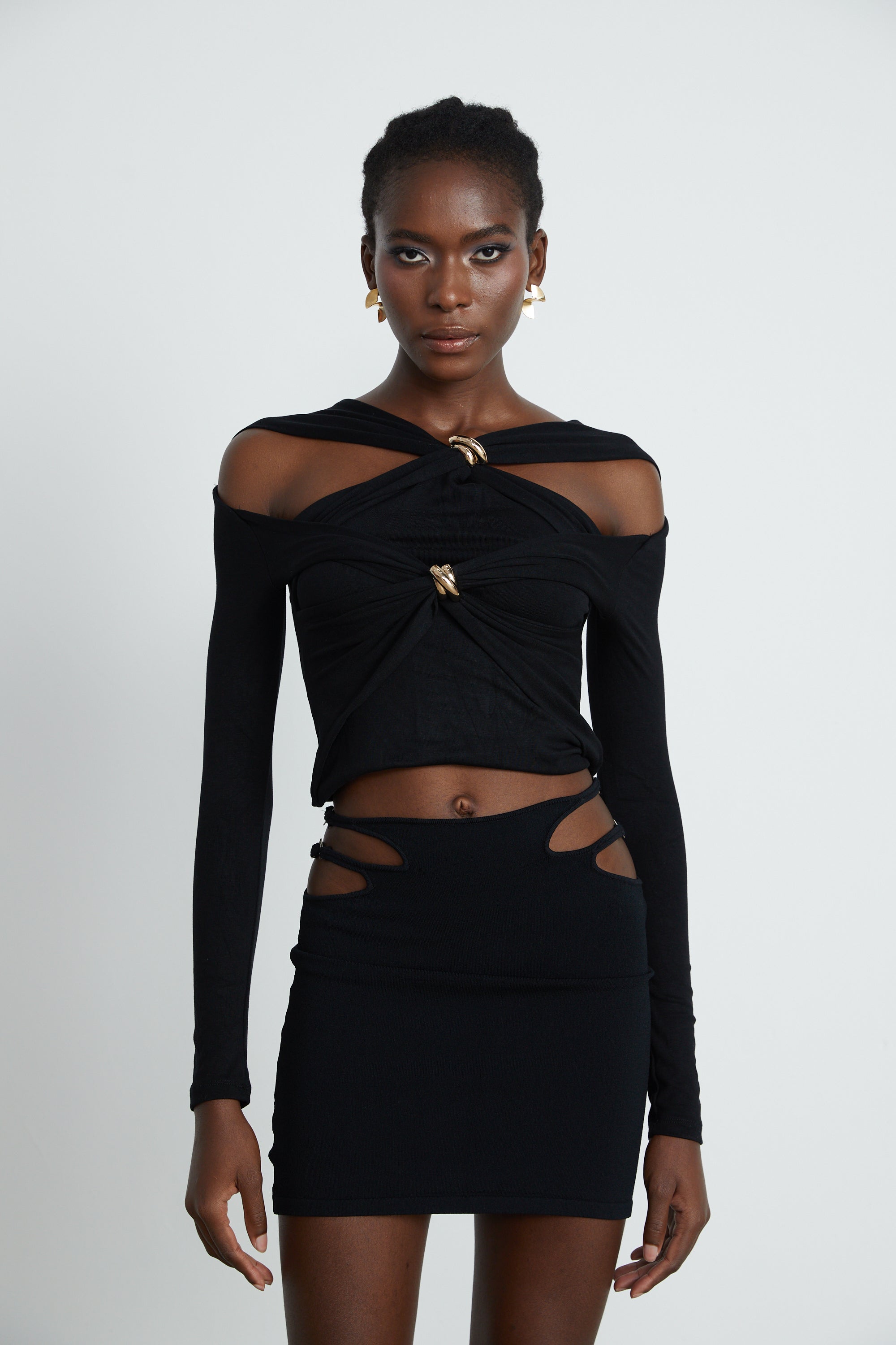 Stilla | Gathered Effect Cut Out Top Mode