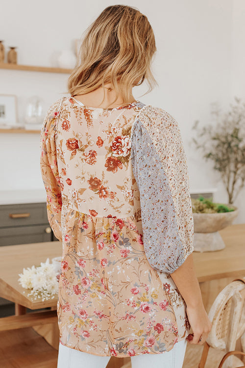 Stilla | Keep Crushing Blomster Print Langærmet Til Toppen
