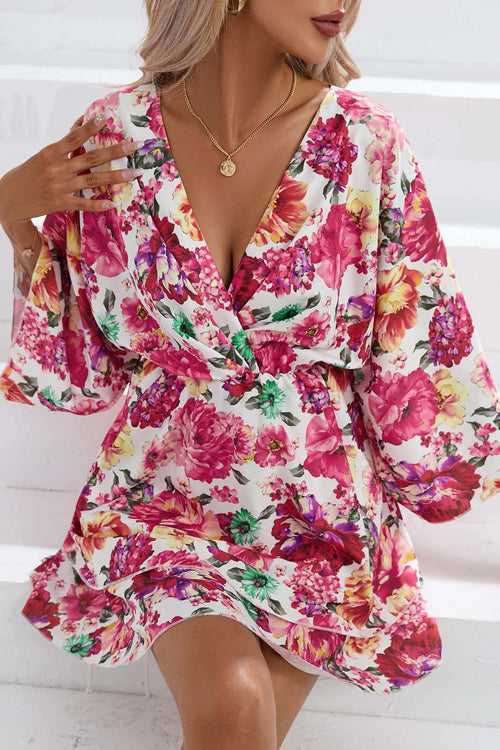 Stilla | Elsk Modigt Blomstret Print Mini Kjole Online