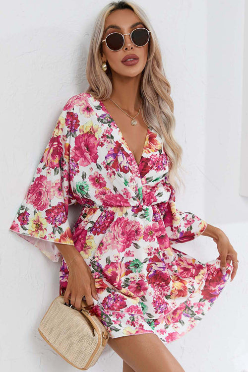 Stilla | Elsk Modigt Blomstret Print Mini Kjole Online