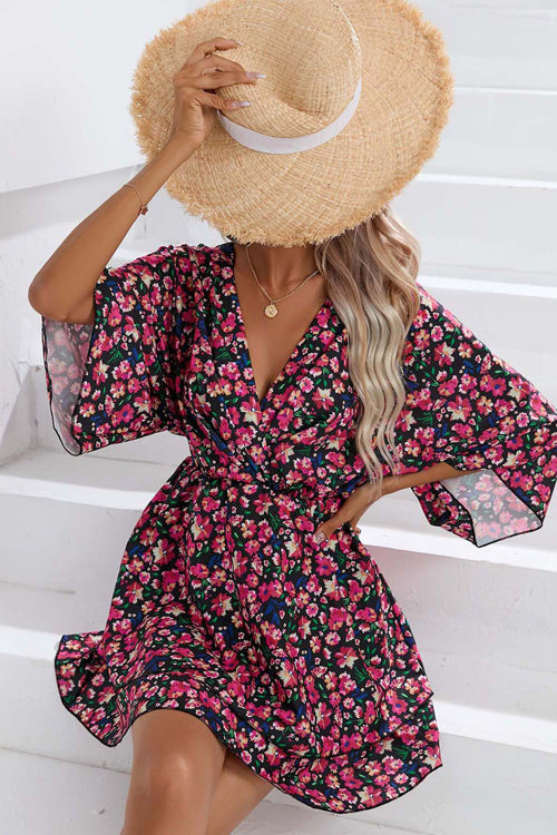Stilla | Elsk Modigt Blomstret Print Mini Kjole Online