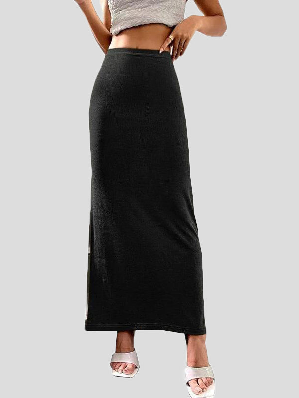 Stilla | Kvinderne Nederdele Afslappet Solid Slim Fit Maxi Nederdel på udsalg