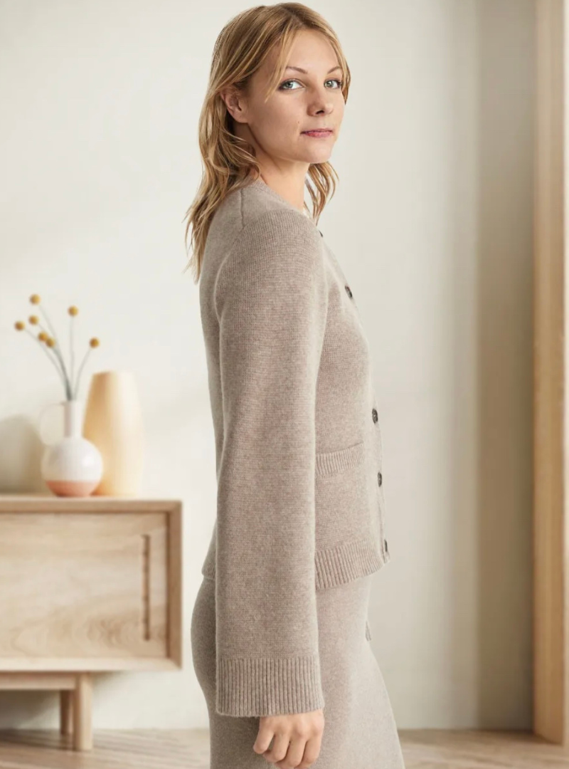 Stilla | Soft Button Strikketrøje Levere