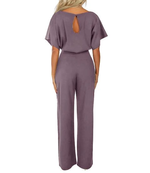 Stilla | Elegant Jumpsuit Med Bælte Til Dame Rabat