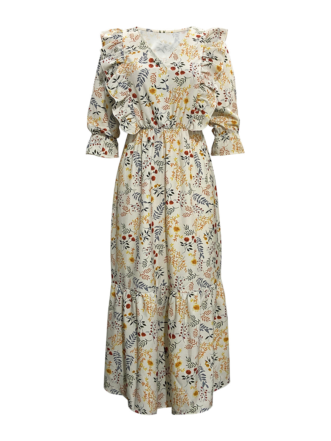 Stilla | Cutout Flounce Sleeve Dress