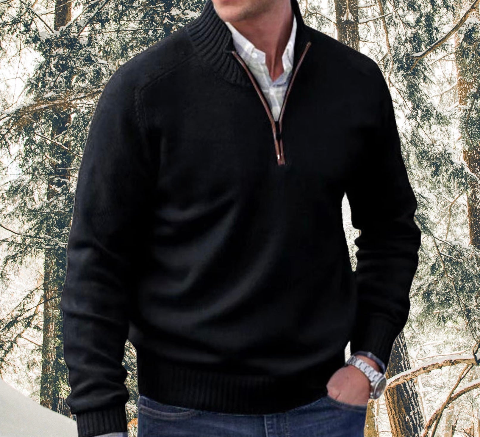 Stilla | Elegant lynlås sweatshirt Online Hot Salg