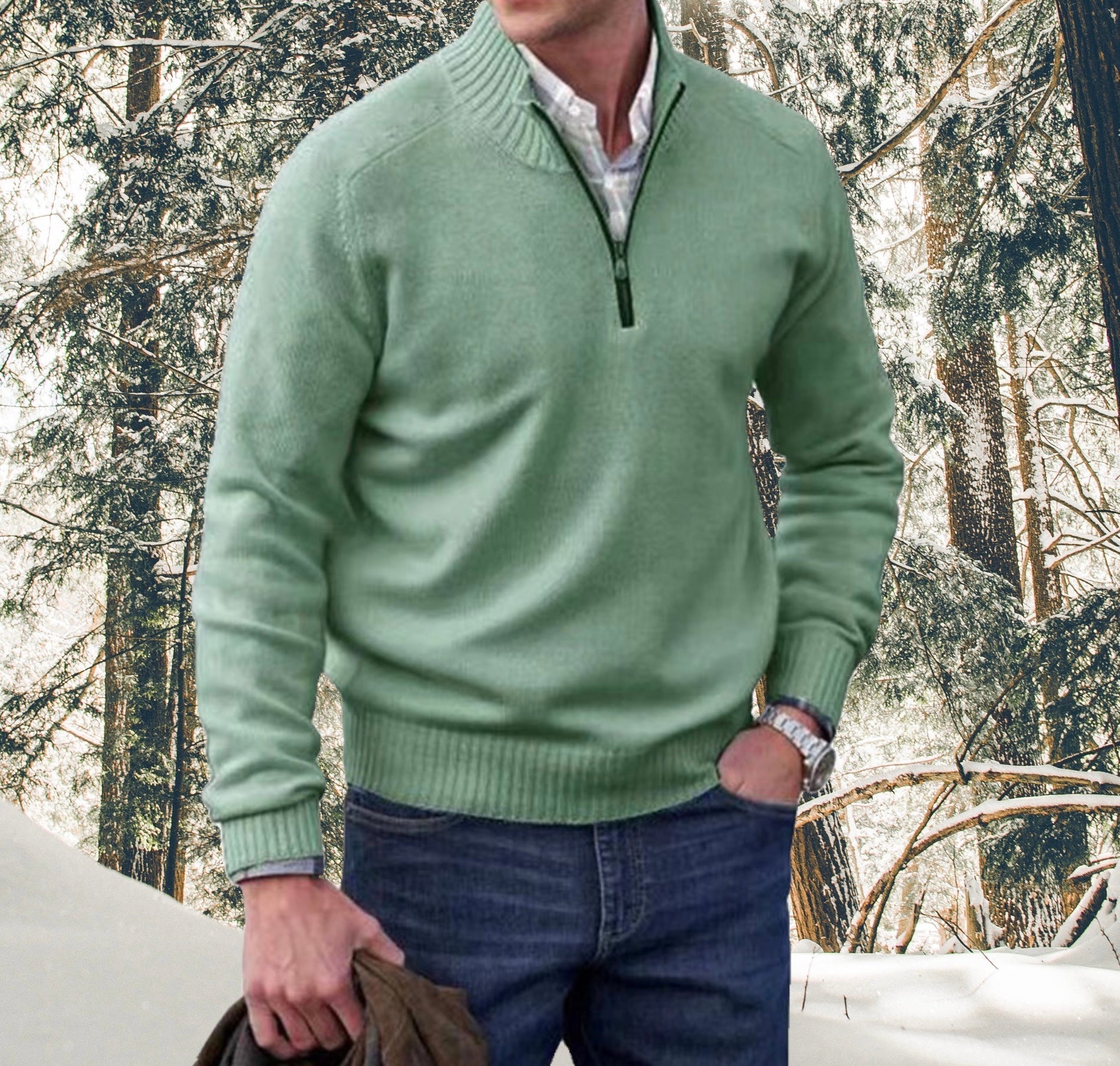 Stilla | Elegant lynlås sweatshirt Online Hot Salg