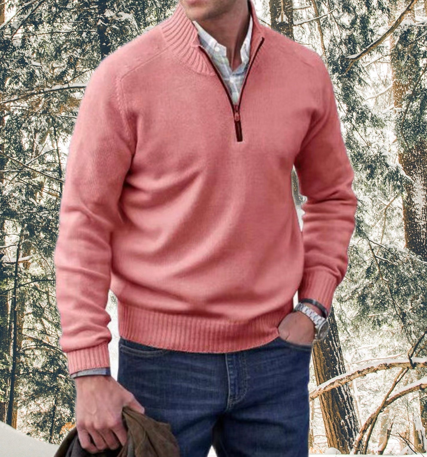 Stilla | Elegant lynlås sweatshirt Online Hot Salg