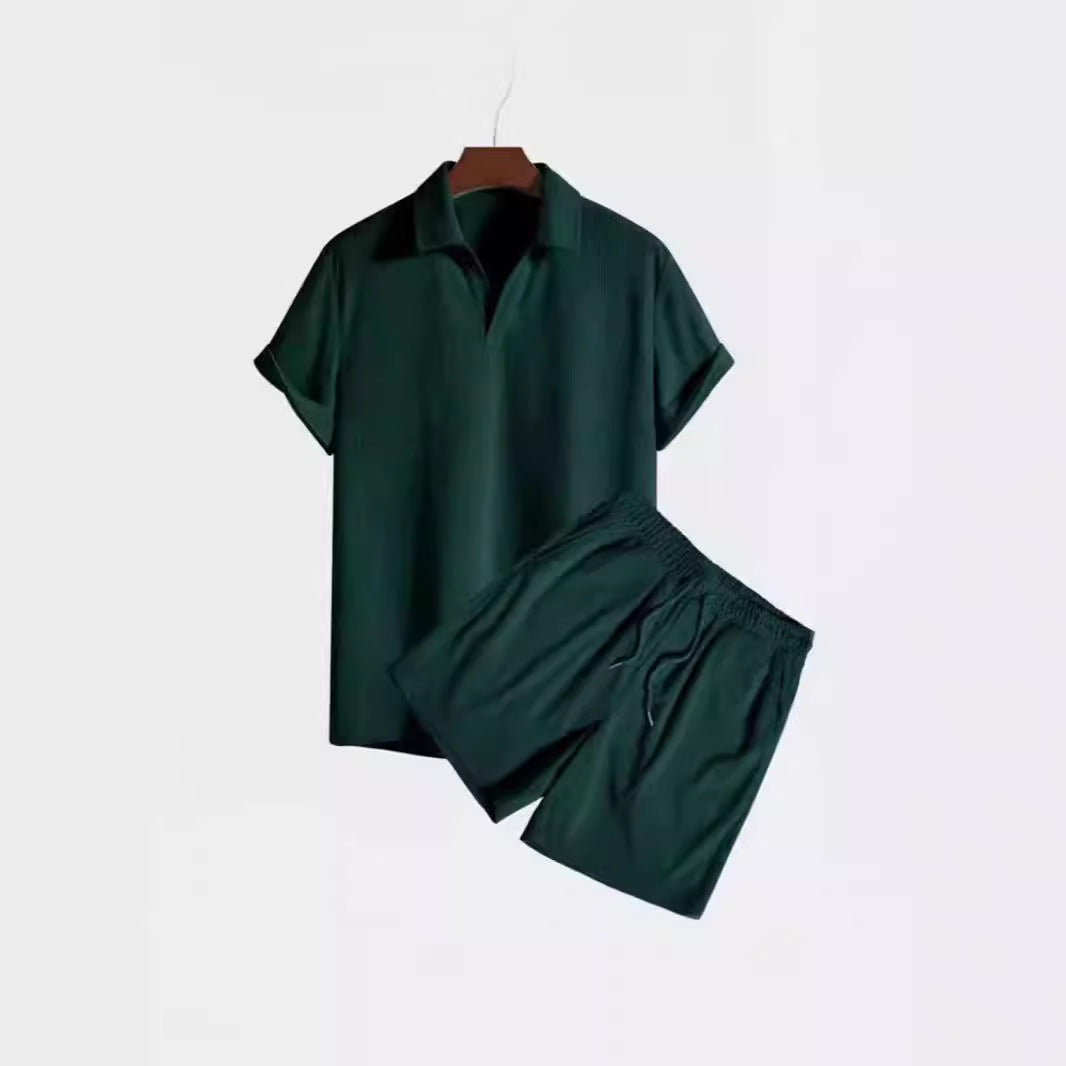 Stilla | Fritidsdragt i kord med kortærmet skjorte og shorts Online nu