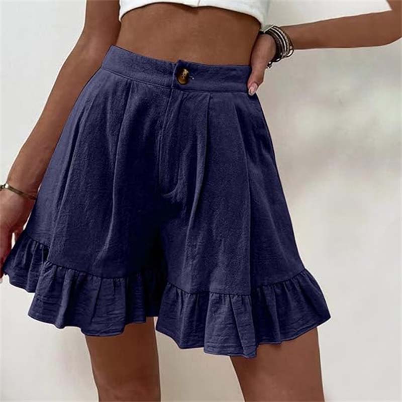 Stilla | Elegant Casual Ensfarvet Shorts Online nu