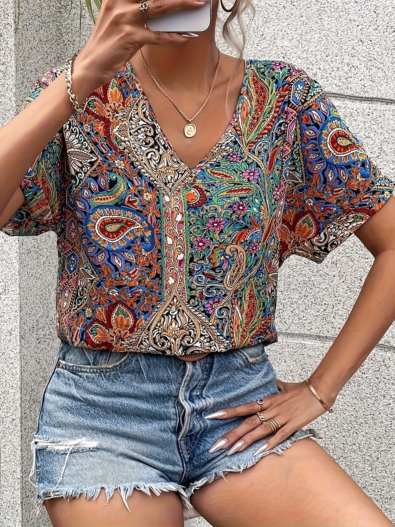 Stilla | Levende V-hals Bluse