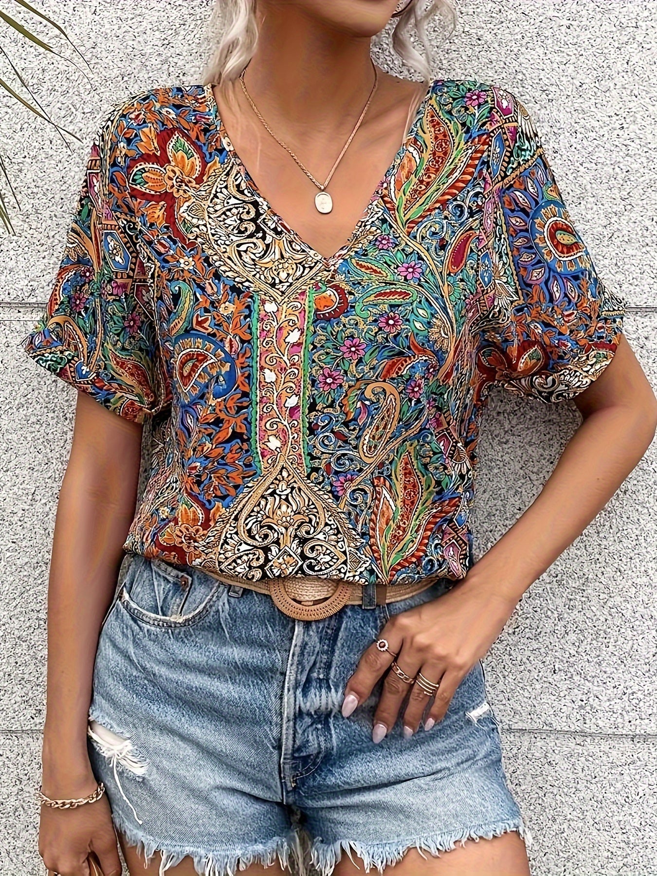 Stilla | Levende V-hals Bluse